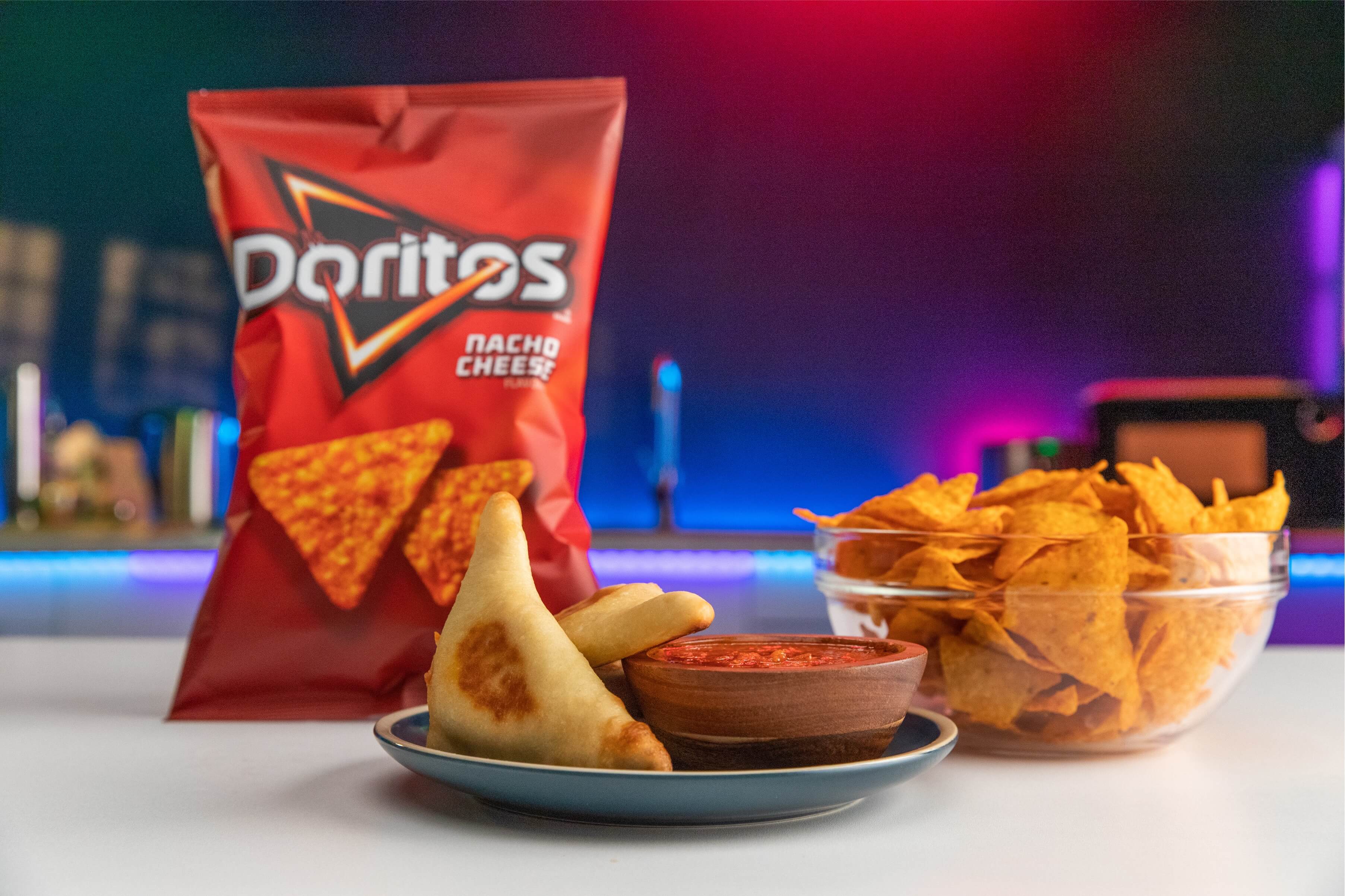 DORITOS® Nacho Cheese Pizza Pockets | Doritos After Dark